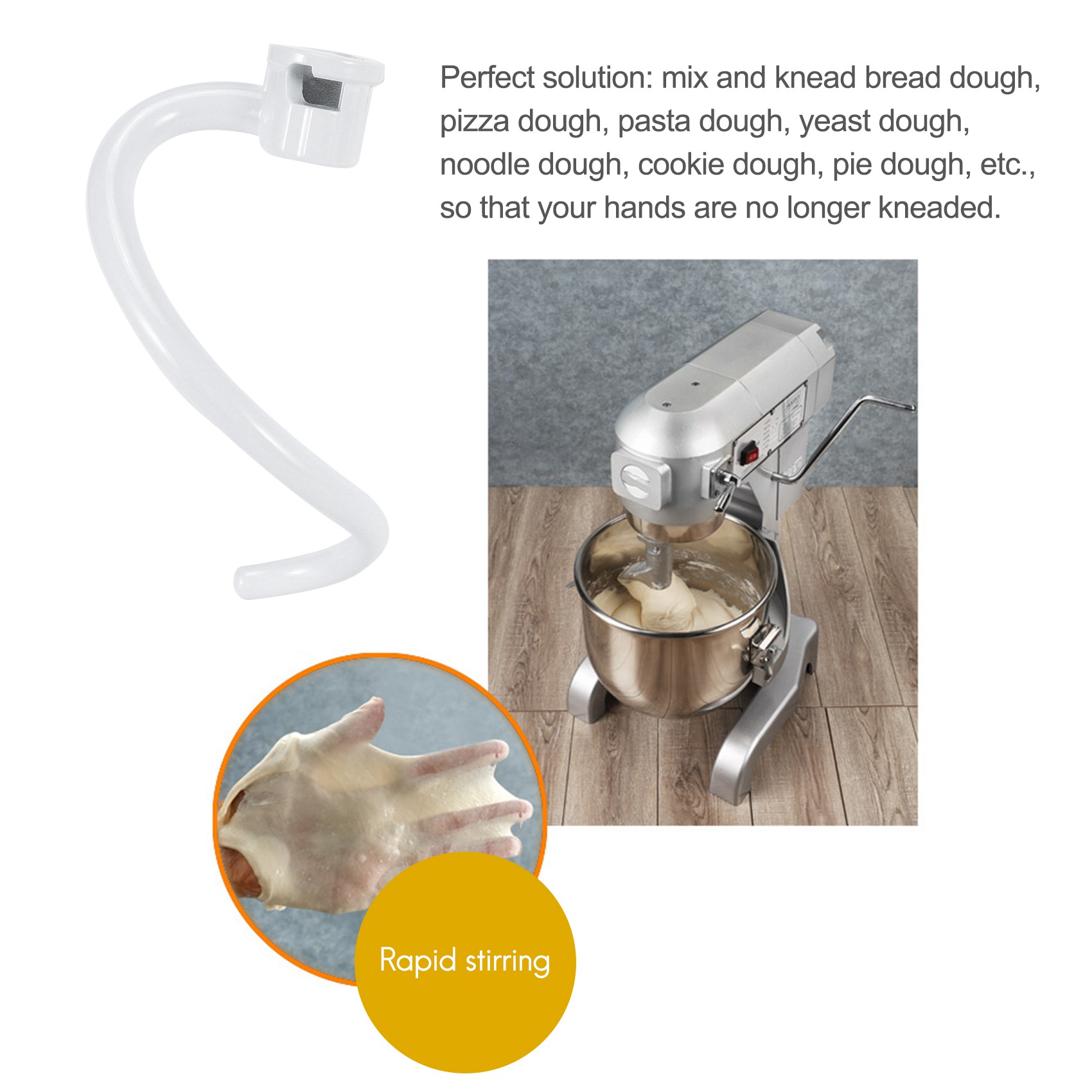 ABLD Spiral Dough Hook Replace - Kitchenaid Mixer Pro 600 recension och pris